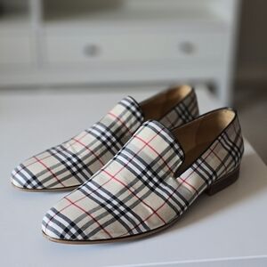 Vintage BURBERRY London Prorsum check pattern loafer size 44